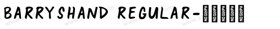 BarrysHand Regular字体转换